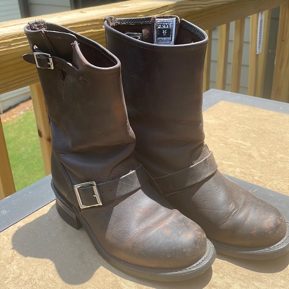 Frye boots.